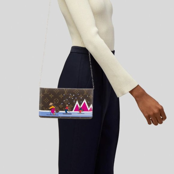 100% AUTHENTIC LOUIS VUITTON LTD EDITION ANIMATION POCHETTE WEEKEND CLUTCH - Picture 2 of 15